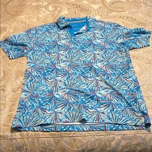 Men's Blue Patterned Shirt